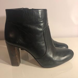 Black heeled booties